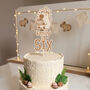 Personalised Capybara Birthday Wooden Cake Topper, thumbnail 2 of 5