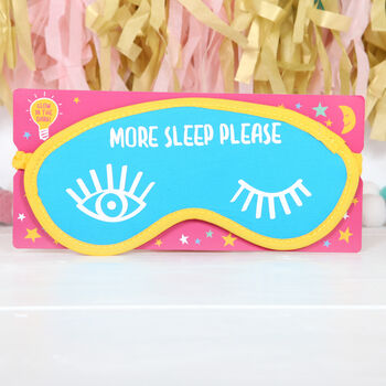 Glow In The Dark Sleep Mask On Gift Card, Four Designs, 4 of 5