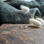 Tiny Silver Moon And Star Studs, thumbnail 6 of 6