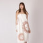 White With Teracotta Sun Organic Cotton Peshtemal Towel, thumbnail 2 of 5