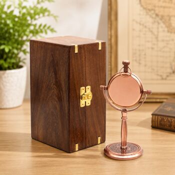 Personalised 7th Anniversary Gift Copper Desk Clock, 8 of 12