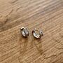 Mens Hoop Earring Steel Vintage Huggie Earring, thumbnail 1 of 8