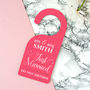 Personalised 'Just Married' Do Not Disturb Door Sign, thumbnail 1 of 7