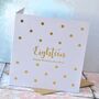 Spotty Personalised Gold Foiled Birthday Card, thumbnail 1 of 5
