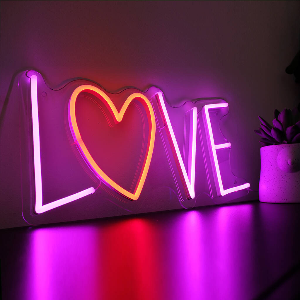 Love LED Neon Sign Light By Little Rae | notonthehighstreet.com