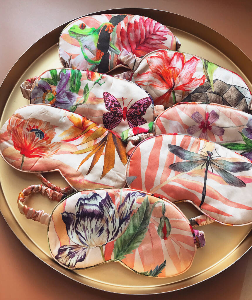 Luxury Silk Satin Eye Mask For Sleep And Meditation By Alice Acreman