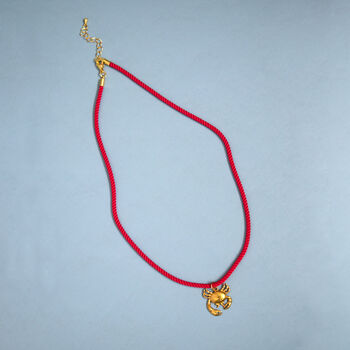 Beach Rope And Crab Charm Necklace, 4 of 5