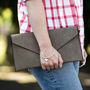 Personalised Women's Envelope Clutch Bag, thumbnail 1 of 7