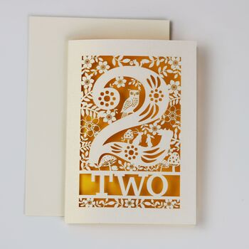 Two Woodland Papercut Card, 2 of 4