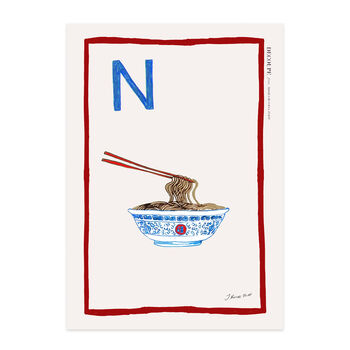 'N'' For Noodles Limited Edition Print, 2 of 6