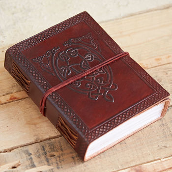 Celtic Dragon Leather Journal, 5 of 12