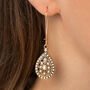 Pearl Bohemian Beaded Tear Drop Earrings, thumbnail 1 of 3