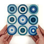 Denim Blue Circles Tile, thumbnail 3 of 12