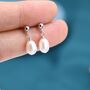Genuine Fresh Water Pearl Drop Earrings Sterling Silver, thumbnail 2 of 12
