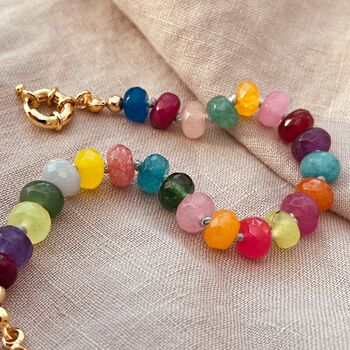 Rainbow Gemstone Bracelet, 4 of 6