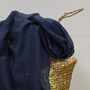 Sparkle Scarf In Navy Blue, thumbnail 2 of 3