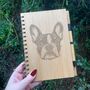 Personalised Boston Terrier Dog Engraved Notebook, thumbnail 2 of 4