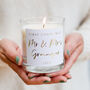 First Christmas Married Couple Personalised Candle, thumbnail 1 of 2
