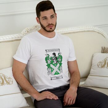 Personalised T Shirt With Large Coat Of Arms, 2 of 10