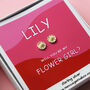 Will You Be My Flower Girl Quote Earrings, thumbnail 1 of 9
