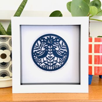 Framed Personalised 45th Anniversary Gift, 2 of 12
