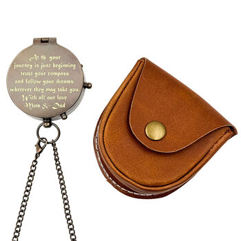 Personalised 16th Milestone Birthday Compass Gift, 3 of 10