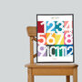 Times Table Skip Counting A3 Print Bright, thumbnail 2 of 3