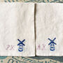 Personalised Hand Embroidered Initial Linen Napkin, thumbnail 9 of 10