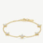 Gold Or Silver Flower Bracelet, Women's Jewellery, thumbnail 2 of 8