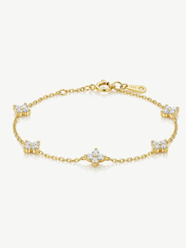 Gold Or Silver Flower Bracelet, Women's Jewellery, 2 of 8
