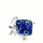 Steel And Lapis Lazuli Cufflinks, thumbnail 3 of 5
