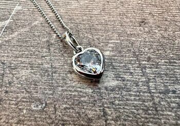 Heart Necklace With Swarovski Elements, 3 of 3