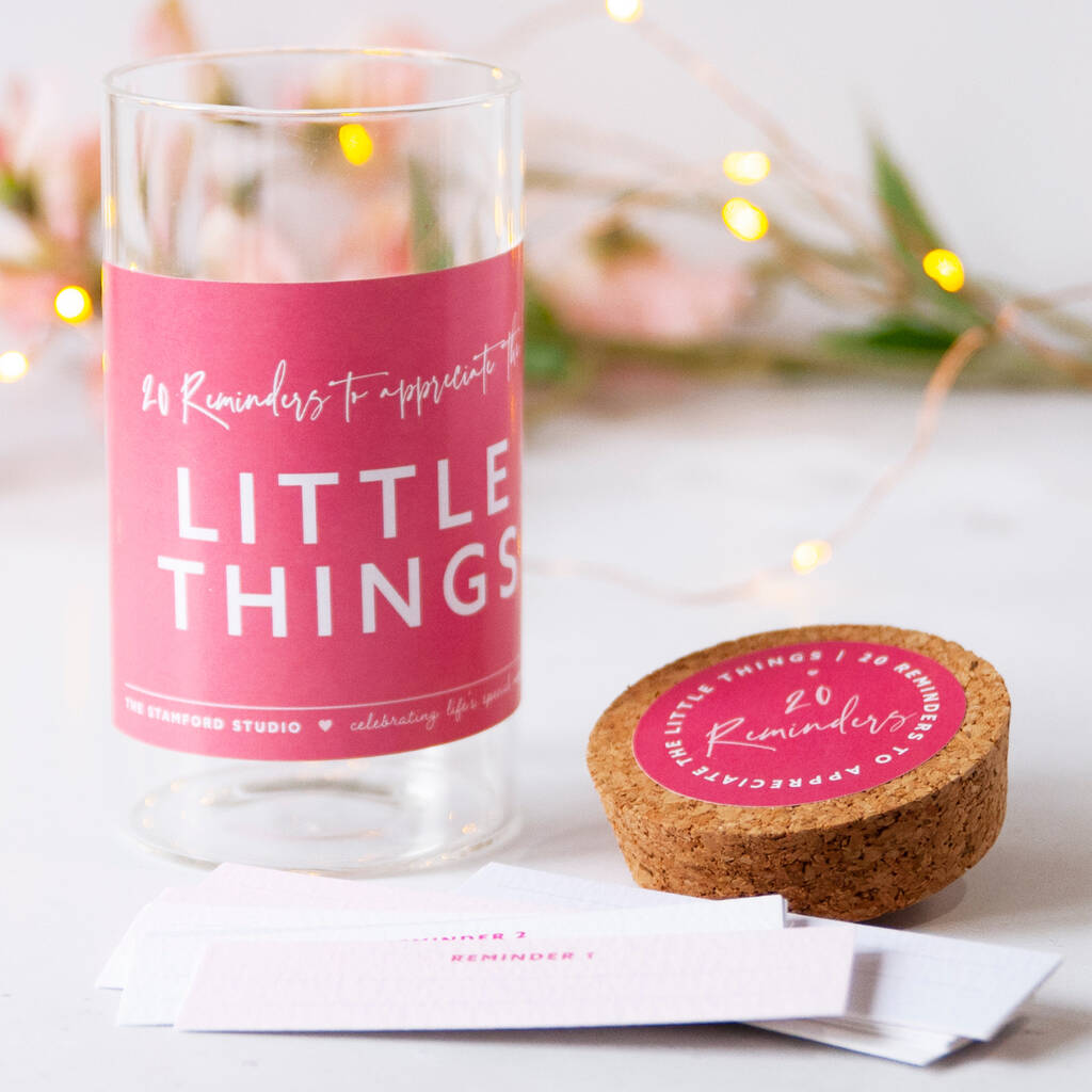 20 Reminders To Appreciate The Little Things Gift Jar By The Stamford