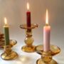 Amber Glass Candlesticks, thumbnail 5 of 5