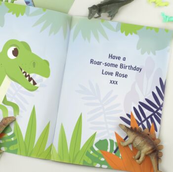 Personalised Dinosaur Adventure Story Book, 3 of 9