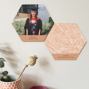 Graduation Photo And Map Art Gift Set, 11 of 11