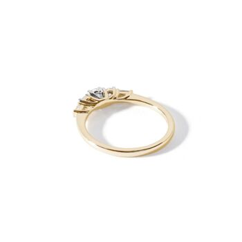 Solid Gold Natural Diamond Five Stone Rings, 11 of 12