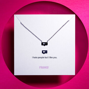 'I Hate People' Stainless Steel Friendship Necklace, 3 of 11