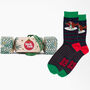 Rockin Robin Bamboo Socks Men's Christmas Cracker Hanging Tree Decoration, thumbnail 1 of 5