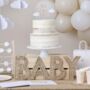 Wicker Baby Sign Nursery Decoration, thumbnail 3 of 3