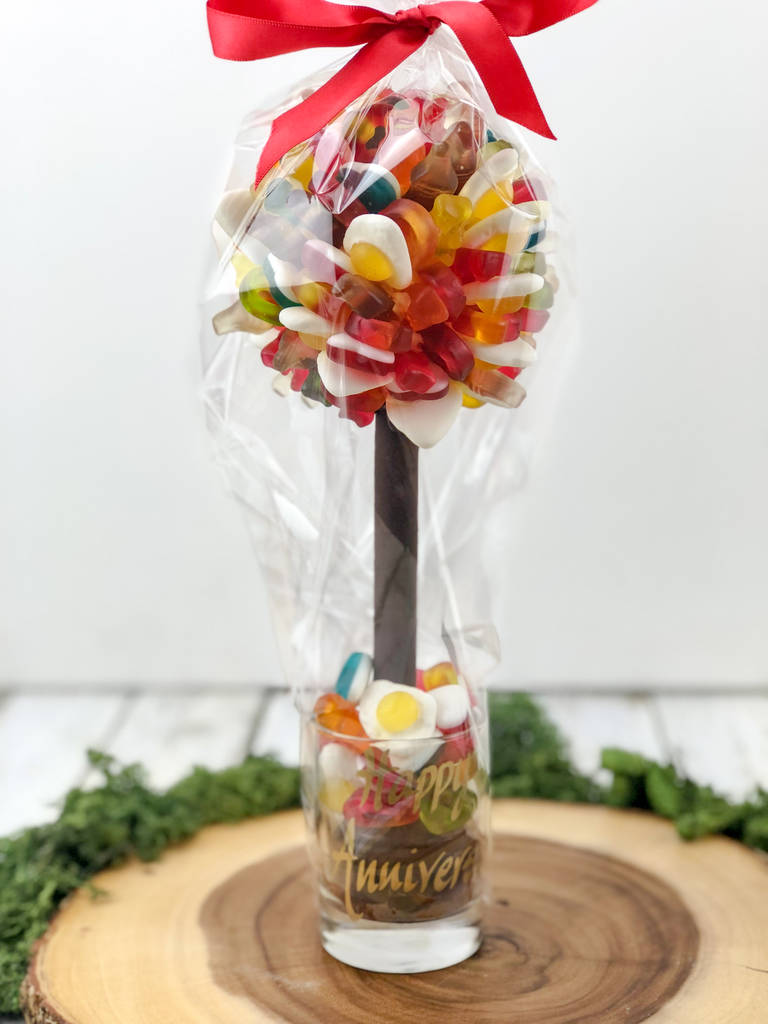 personalised haribo edible sweet tree by sweet trees