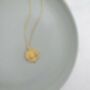 Chunky 18 K Gold Aztec Coin Medallion Necklace, thumbnail 8 of 10