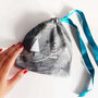 Silver Marble / Glitter Print Christmas Reusable Pouch, thumbnail 6 of 7