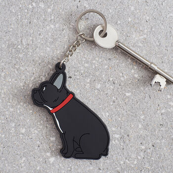 French Bulldog Key Ring Personalisation Available, 2 of 3