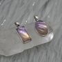 Ametrine Pendant: Sterling Silver, Purple Gemstone, thumbnail 1 of 6