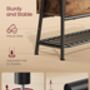 Shoe Storage Bench With Drawer Industrial Style Rack, thumbnail 6 of 6