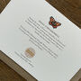 Illustrated Small Tortoiseshell Butterfly Card, thumbnail 2 of 6
