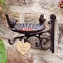 Personalised Cast Iron Bird Bath Bracket, thumbnail 1 of 7