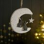 Hares On The Moon Hanging Decoration, thumbnail 2 of 2