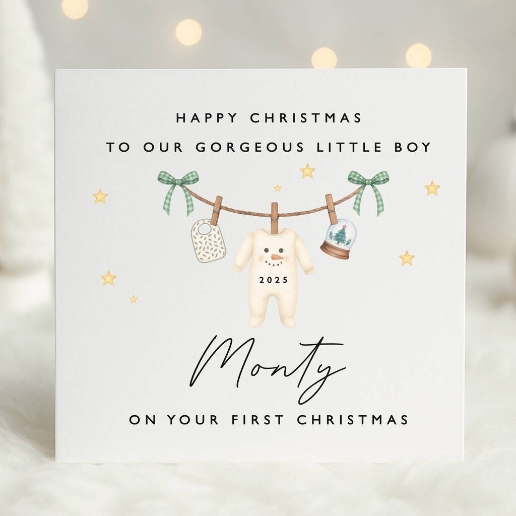 First Christmas Card *Fully Personalised